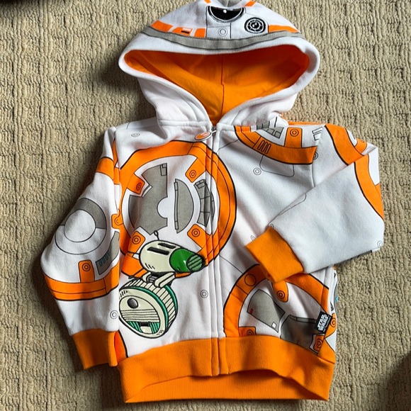 Disney Other - NWOT BB-8 Star Wars Disney Hoodie size 3T